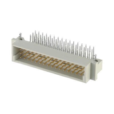 DIP 남성 커넥터 Din 41612 2.54mm 구멍을 통해 3 줄 수직 PCB 커넥터