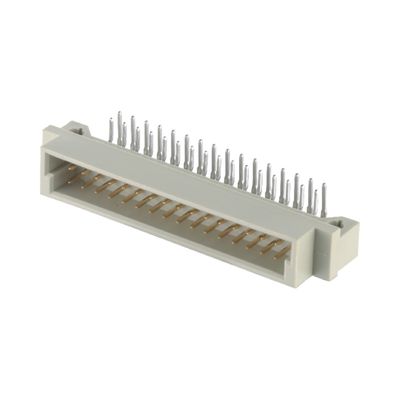Din 41612 30 핀 오른쪽 각 남성 핀 연결 구멍을 통해 3 줄 수직 PCB