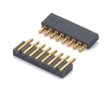 2.5mm Pitch Brass C6801 3 핀 SMT 타입 남성 헤더 포고 핀 커넥터 검은 플라스틱