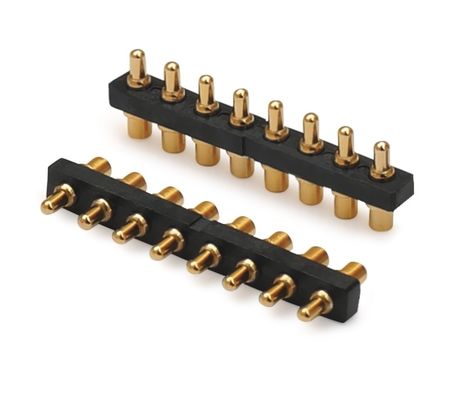 2.5mm Pitch Brass C6801 3 핀 SMT 타입 남성 헤더 포고 핀 커넥터 검은 플라스틱