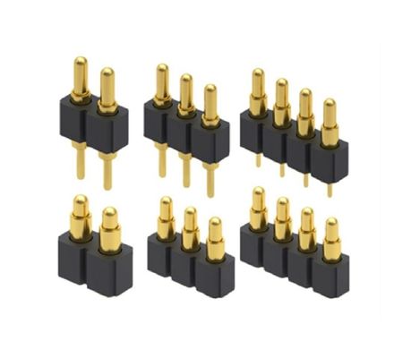 2.5mm 4 핀 포고 커넥터 H3.5mm SMT 타입 골드 플래티드 브래스 포고 커넥터