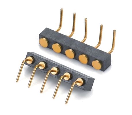2.5mm 4 핀 포고 커넥터 H3.5mm SMT 타입 골드 플래티드 브래스 포고 커넥터