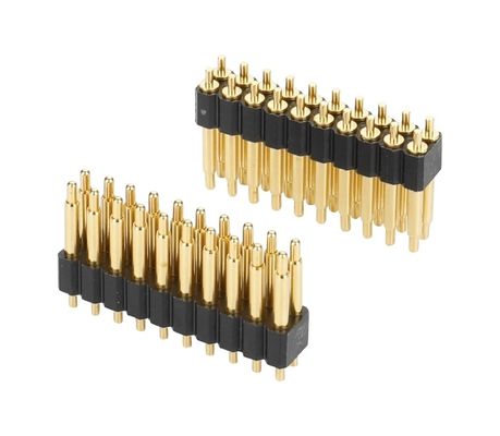 2.54mm 10 핀 더블 라인 커스터마이징 포고 핀 커넥터 금판 SMT