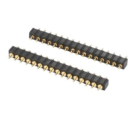 2.54mm 10 핀 더블 라인 커스터마이징 포고 핀 커넥터 금판 SMT