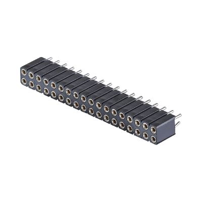 PCB 커넥터 가공 여성 헤더 2.54mm H7.0mm 직각 쌍 줄 2-80Pin