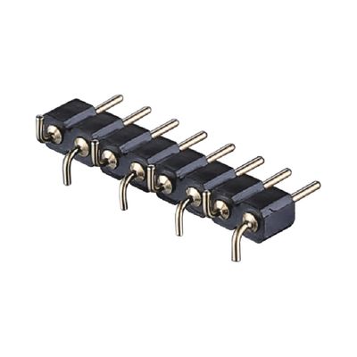 금으로 칠한 가공 핀 헤더 2.54mm SMT SMD 듀얼 라이브 오른쪽 각 PCB 커넥터