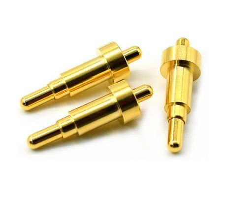 남성 용조 9.5mm 포고 핀 커넥터 청동 3.2mm 높이 스프링 로딩 금판