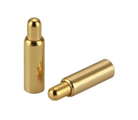 구리 금으로 접힌 포고 핀 커넥터 스프링 파스 이중 헤드 H6.0mm Smd 타입