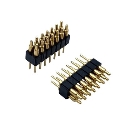 2.54mm H2.5 2x7Pin 포고 핀 커넥터 청동 스프링 로딩 전자 직진 PCB