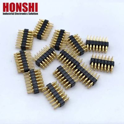 2.54mm H2.5 2x7Pin 포고 핀 커넥터 청동 스프링 로딩 전자 직진 PCB