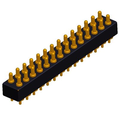 2.54mm H2.5 2x7Pin 포고 핀 커넥터 청동 스프링 로딩 전자 직진 PCB
