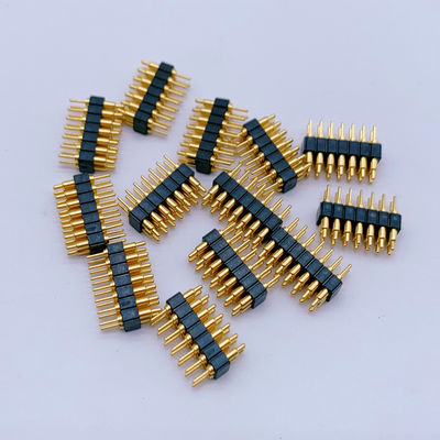 맞춤형 2.0mm Pitch Brass Pogo Pin 2row 14Pin Spring Loaded Connectors 남성 성별