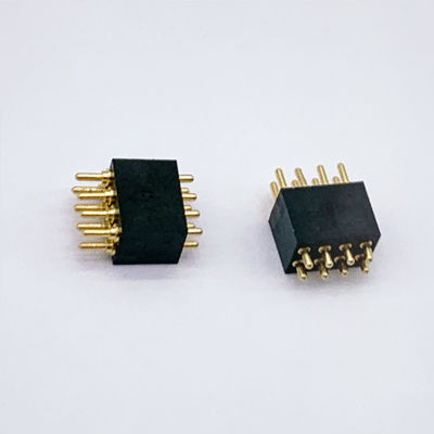 커스텀 1.27mm Pitch 8Pin 스프링 로딩 된 POGO 핀 커넥터 및 내구성 연결