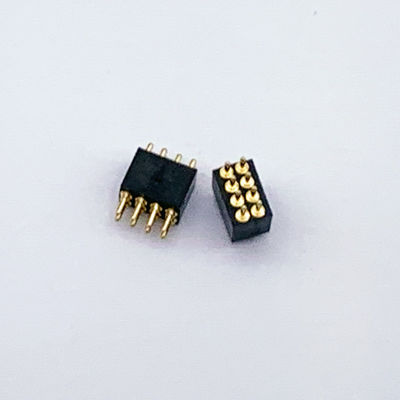 커스텀 1.27mm Pitch 8Pin 스프링 로딩 된 POGO 핀 커넥터 및 내구성 연결