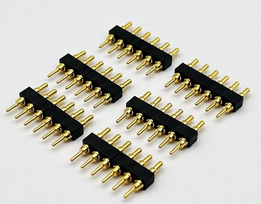 커스텀 1.27mm Pitch 8Pin 스프링 로딩 된 POGO 핀 커넥터 및 내구성 연결