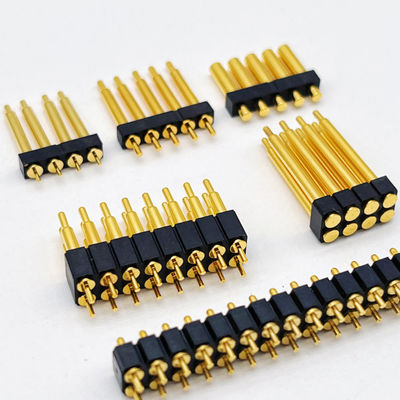 용접형 포고 핀 커넥터 2.54mm 피치 1x5P 남성 스프링 로딩 포고 핀