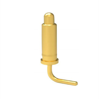 2.54mm pitch 10pin Right Angle Male Brass Spring Loaded Magnetic Pogo Pin 커넥터
