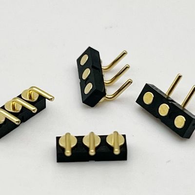 3p 2.54mm 스프링 로딩 여성 볼 플랑저 자기 포고 핀 커넥터