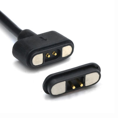 2 핀 자기 포고 핀 커넥터 케이블 USB 타입 A M 흰 케이블