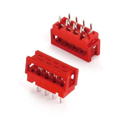 1.27mm 피치 화이트 IDC 커넥터 4 6 8 10 20 24 핀 평면 케이블 커넥터