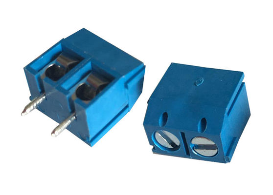 5.00mm Pitch 02p 여성 직선 PCB 커넥터 블루 터미널 블록 커넥터