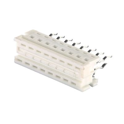 1.27mm 피치 화이트 IDC 커넥터 4 6 8 10 20 24 핀 평면 케이블 커넥터