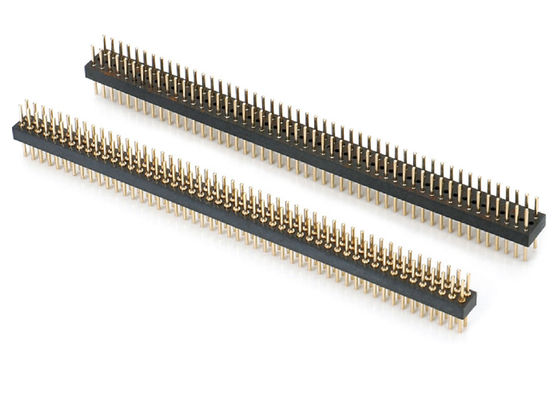 1.27mm 2.0mm 2.54mm 둥근 핀 헤더 PCB 커넥터 가공된 핀 헤더 SMT 타입