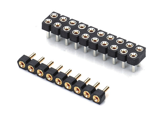 20.0mm 가공형 원형 여성 핀 헤더 커넥터 듀얼 라이브 PCB H2.8mm 7.4mm