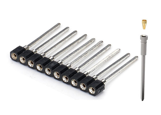 듀얼 라이브 PCB 둥근 핀 헤더 커넥터 가공 여성 헤더 1.27mm 2.0mm 2.54mm