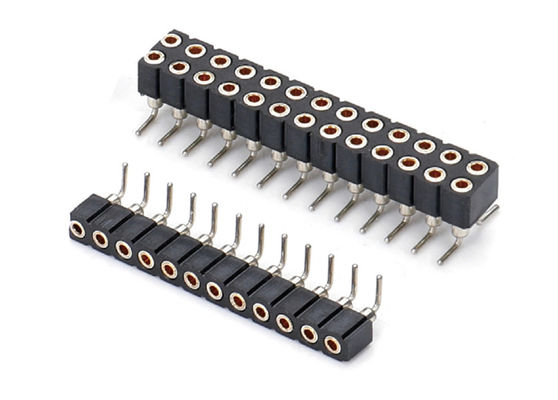 20.0mm 가공형 원형 여성 핀 헤더 커넥터 듀얼 라이브 PCB H2.8mm 7.4mm