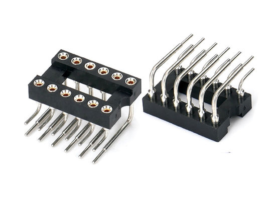 2.54mm IC 소켓 둥근 여성 헤더 커넥터 SMT 타입 6pin 10pin 28pin 64pin