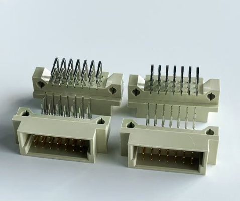 2.54mm Din 41612 커넥터 21 위치 오른쪽 각 남성 3x7Pin 유로카드 커넥터