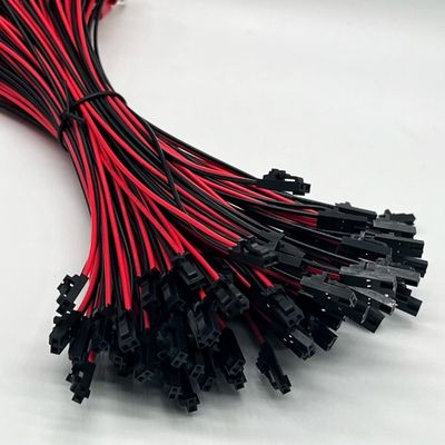 모렉스 2.54mm 2P 여성 커넥터 M4 둥근 터미널에 와이어 케이블 UL1007 22AWG 케이블