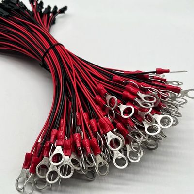 모렉스 2.54mm 2P 여성 커넥터 M4 둥근 터미널에 와이어 케이블 UL1007 22AWG 케이블