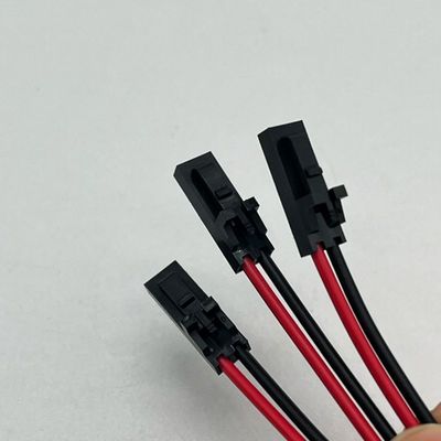 모렉스 2.54mm 2P 여성 커넥터 M4 둥근 터미널에 와이어 케이블 UL1007 22AWG 케이블