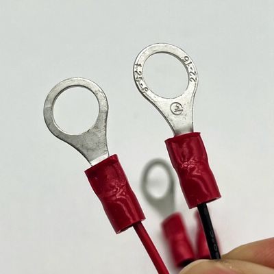 모렉스 2.54mm 2P 여성 커넥터 M4 둥근 터미널에 와이어 케이블 UL1007 22AWG 케이블
