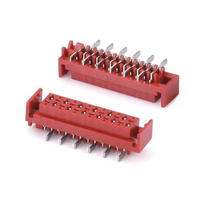 1.27mm 레드 IDC 소켓 마이크로 매치 IDC 4/6/8/10/12/16/20/24 핀 SMT 여성 커넥터
