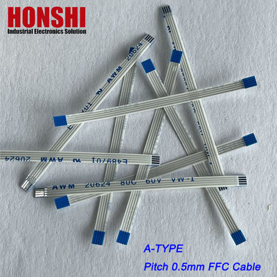 평면 플렉스 커넥터 AWM 20624 0.5mm Pitch 4pin 플렉서블 평면 리본 케이블 집합