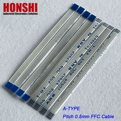 평면 플렉스 커넥터 AWM 20624 0.5mm Pitch 4pin 플렉서블 평면 리본 케이블 집합