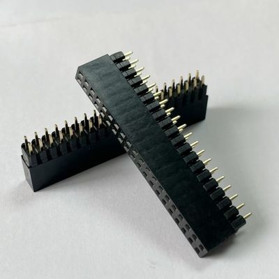 2.54mm 피치 듀얼 라우 H8.5mm 보드 투 보드 커넥터 여성 핀 헤더 커넥터