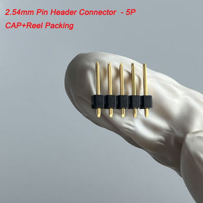 2.54mm 피치 핀 헤더 커넥터 5 핀 직선 캡 보드에서 보드 커넥터