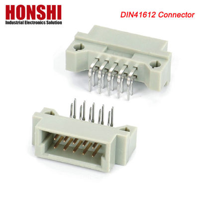 PCB 남성 프레스 핀 DIN 41612 커넥터, 21pin 직선 3줄 PCB 유로카드 커넥터