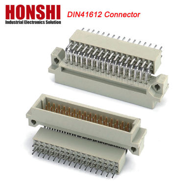 DIN 41612 네 줄 인라인 128 핀 DIN41612 커넥터 구리 PCB 현재 적용