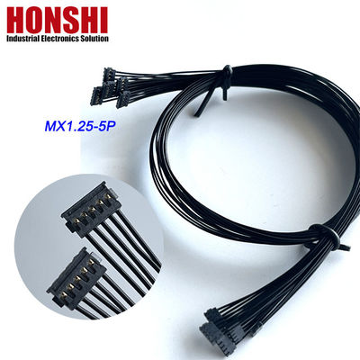 듀얼 엔딩 5P MX1.2 배터리 케이블 MOLEX 78172 터미널 와이어 허리 어셈블리 검은색