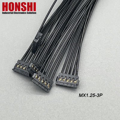 듀얼 엔딩 5P MX1.2 배터리 케이블 MOLEX 78172 터미널 와이어 허리 어셈블리 검은색
