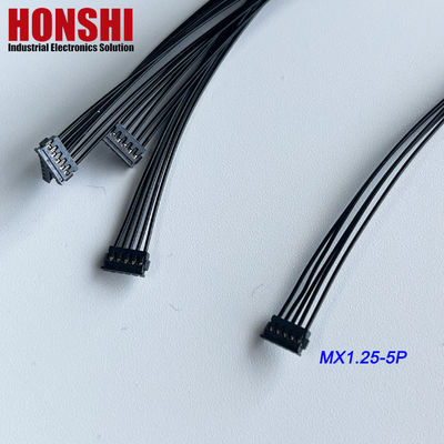 듀얼 엔딩 5P MX1.2 배터리 케이블 MOLEX 78172 터미널 와이어 허리 어셈블리 검은색