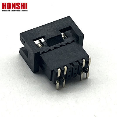 1.27mm Pitch H5.7mm SMT 청동 금판 남성 상자 헤더 PCB 커넥터
