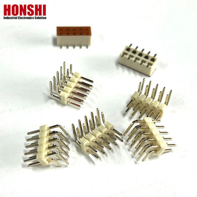 2.54mm 핀 헤더 듀얼 라이 4 6 10 20 40P 남성 헤더 커넥터 PCB 핀 스트립 흰색 옵션