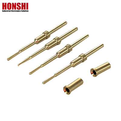 2.32mm 원형 커넥터 크림 콘택트 여성 청동 핀 금판 커넥터 핀