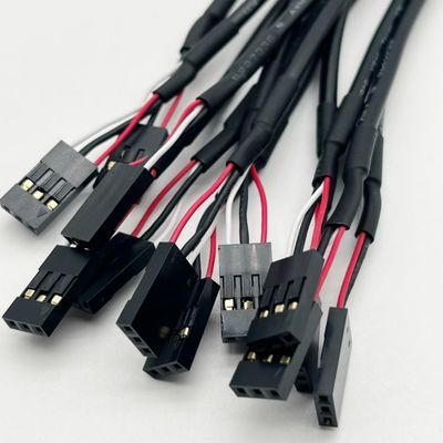 맞춤 2.54mm 듀폰 라인 남성 여성 점퍼 와이어 허니 듀폰 케이블 15cm 검은색